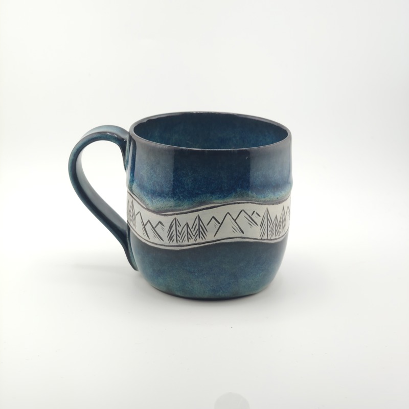 Kubek Ceramiczny Ciemny 370ml